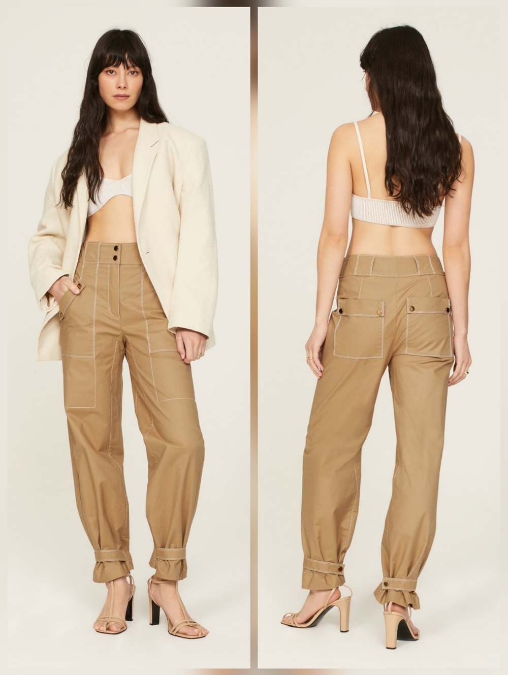 Veronica Beard Sigrid Pants Cotton Size 8